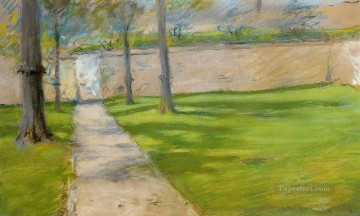  sunlight Oil Painting - A Bit of Sunlight aka The Garden Wass William Merritt Chase